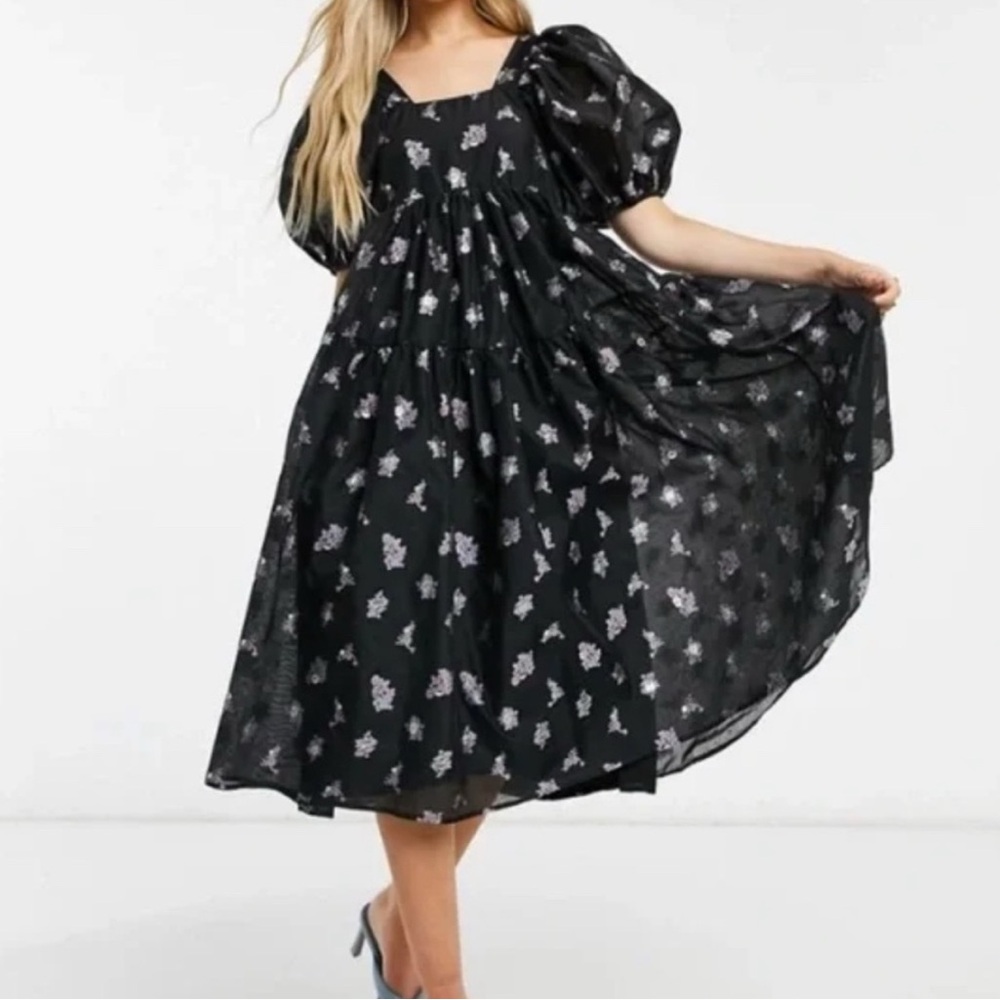 Dream Sister Jane Floral Black Dress